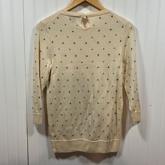 J.Crew cream wool quarter sleeve sweater - Picture 4 of 4